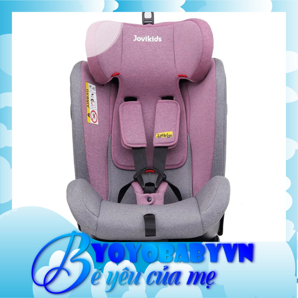 [CHÍNH HÃNG] Ghế ô tô trẻ em Jovikids Angela R44 40-150cm, carseat cho bé 0-12 tuổi, xoay 360 độ