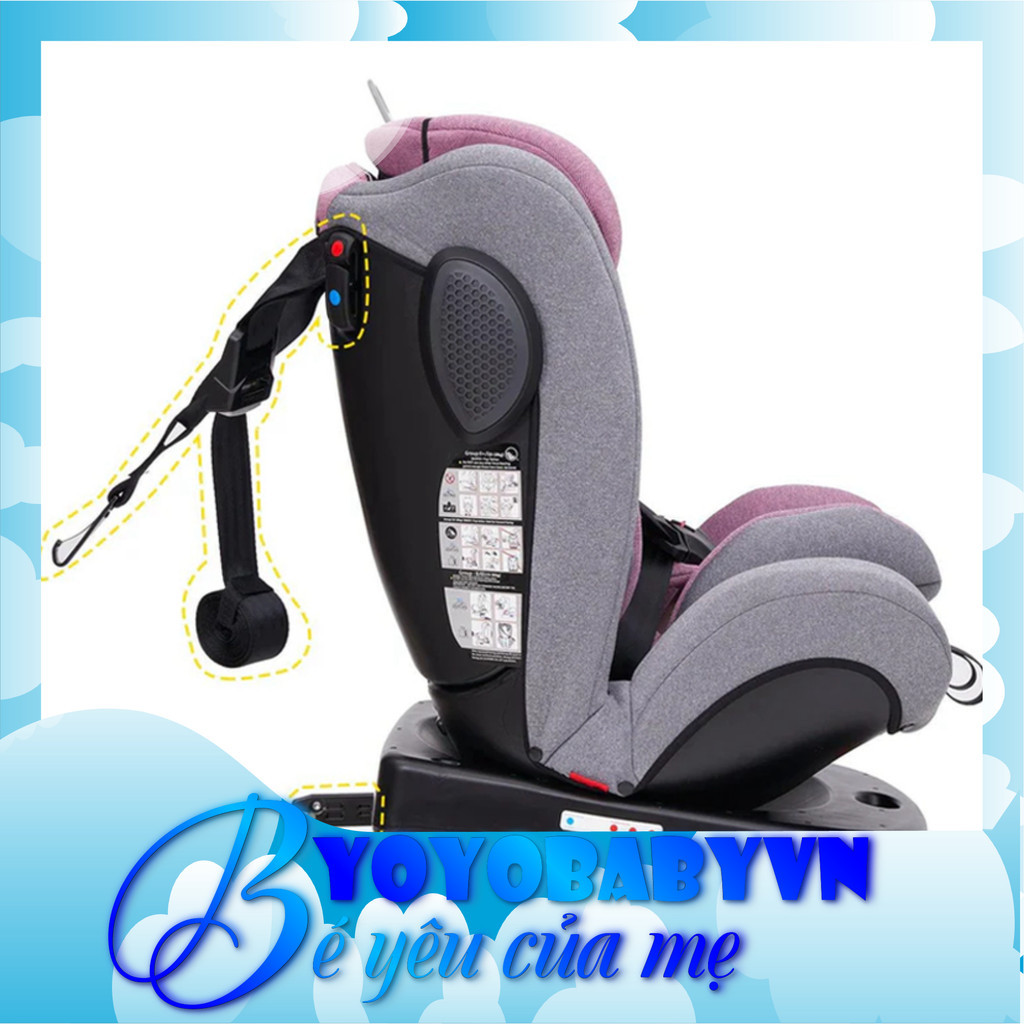 [CHÍNH HÃNG] Ghế ô tô trẻ em Jovikids Angela R44 40-150cm, carseat cho bé 0-12 tuổi, xoay 360 độ