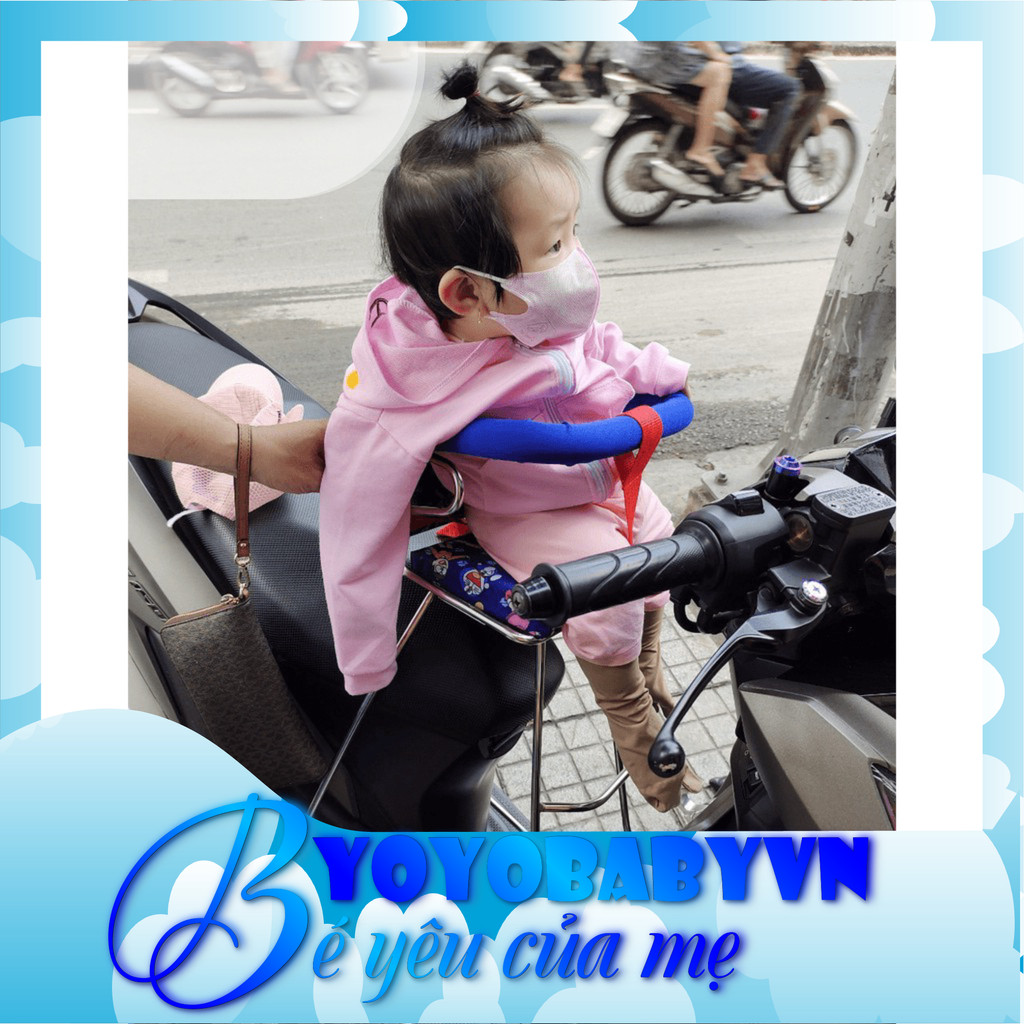 Ghế ngồi xe máy cho bé xe ATILA ELIZABETH có vòng |YoYo Baby