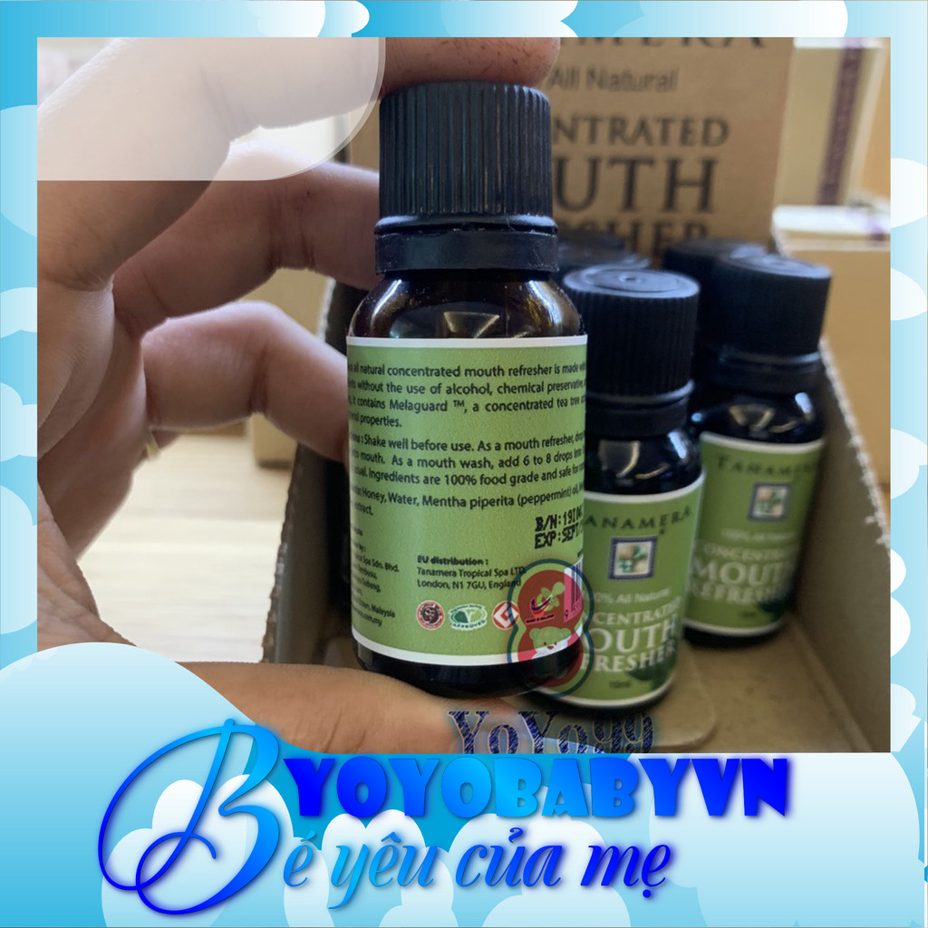 Nước thơm miệng sát khuẩn đậm đặc Tanamera 15ml