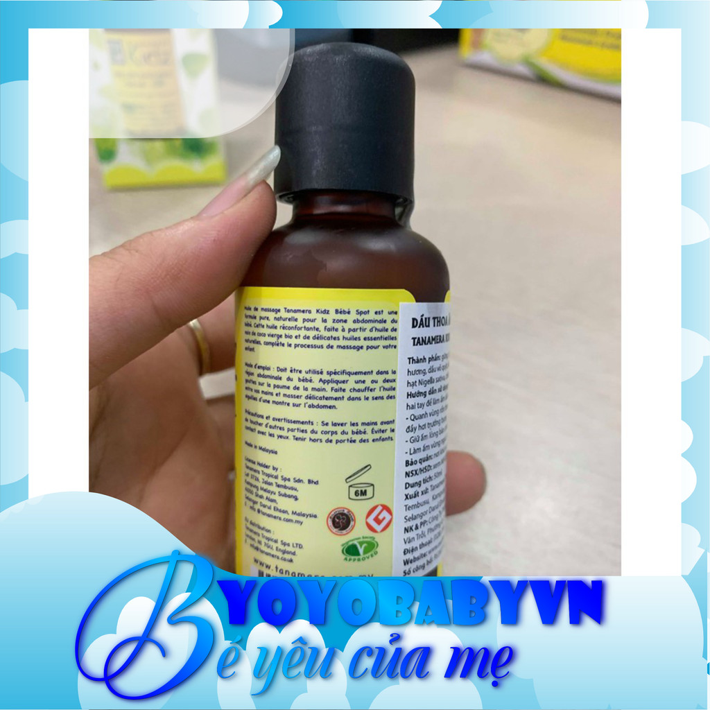 Dầu giữ ấm cho bé chống đầy hơi Tanamera Kiz