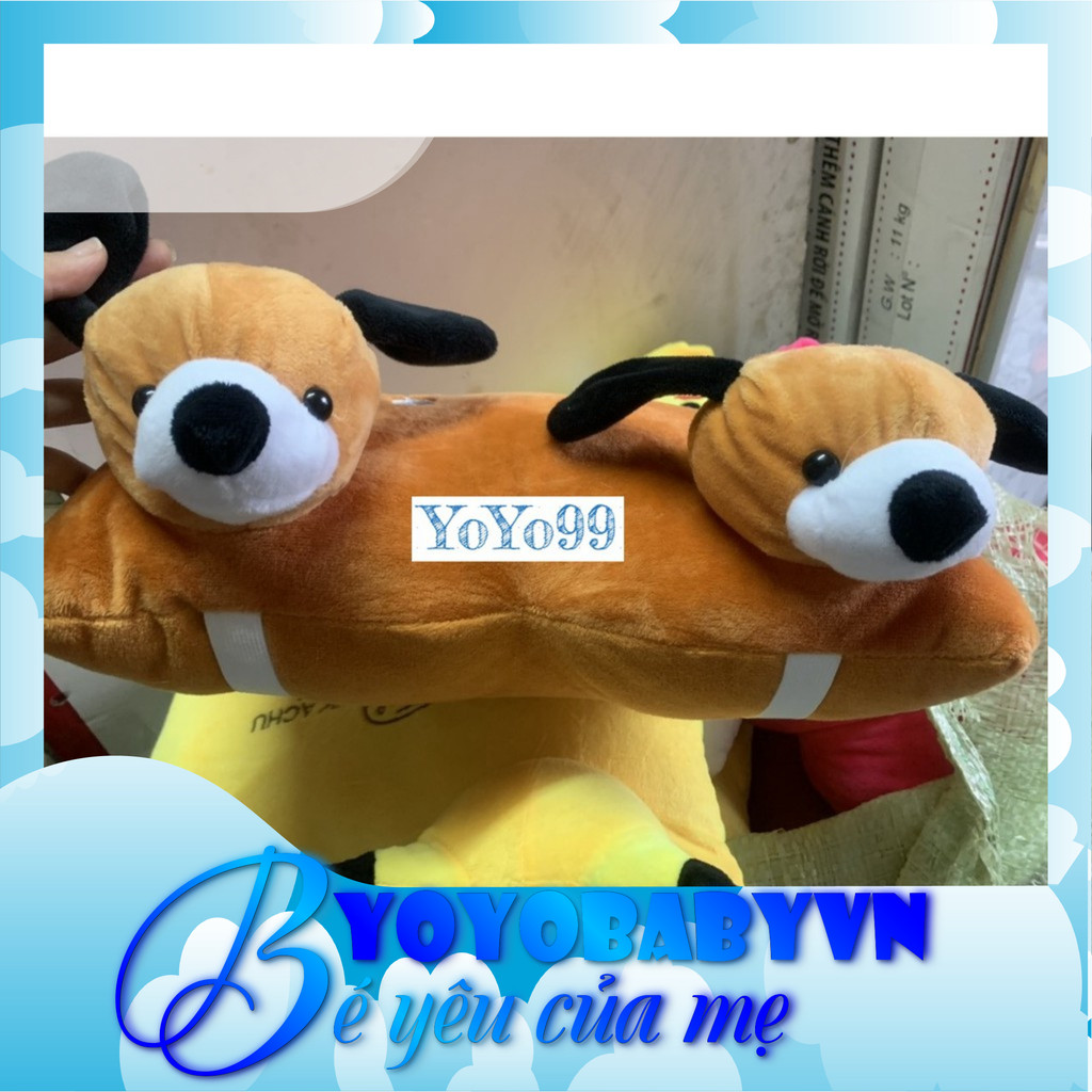 Gối ngồi xe máy cho bé hình cún con